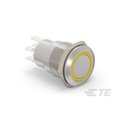 Alcoswitch AV19 DPM 5A FIX RING LED YELLOW 24V AV1920R524Q04